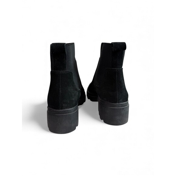 Eileen Fisher Teddy Tumbled Leather Nubuck Bootie Ankle Boots $250 Size 6.5 - Picture 4 of 9